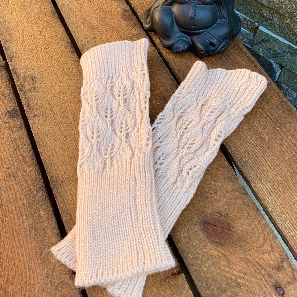 ✨OPEN WEAVE KNIT HAND WARMER FINGERLESS GLOVES W/THUMBHOLES